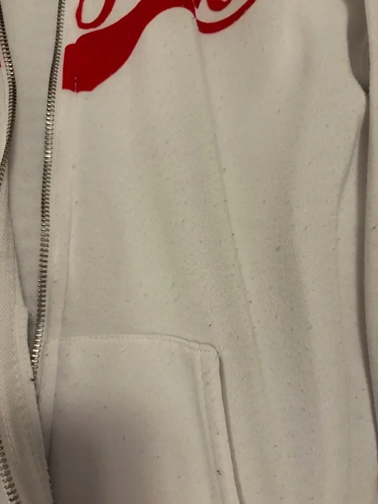 Kids White 'New York' Zip Hoodie with Red Smile Icons - Picture 2 of 2